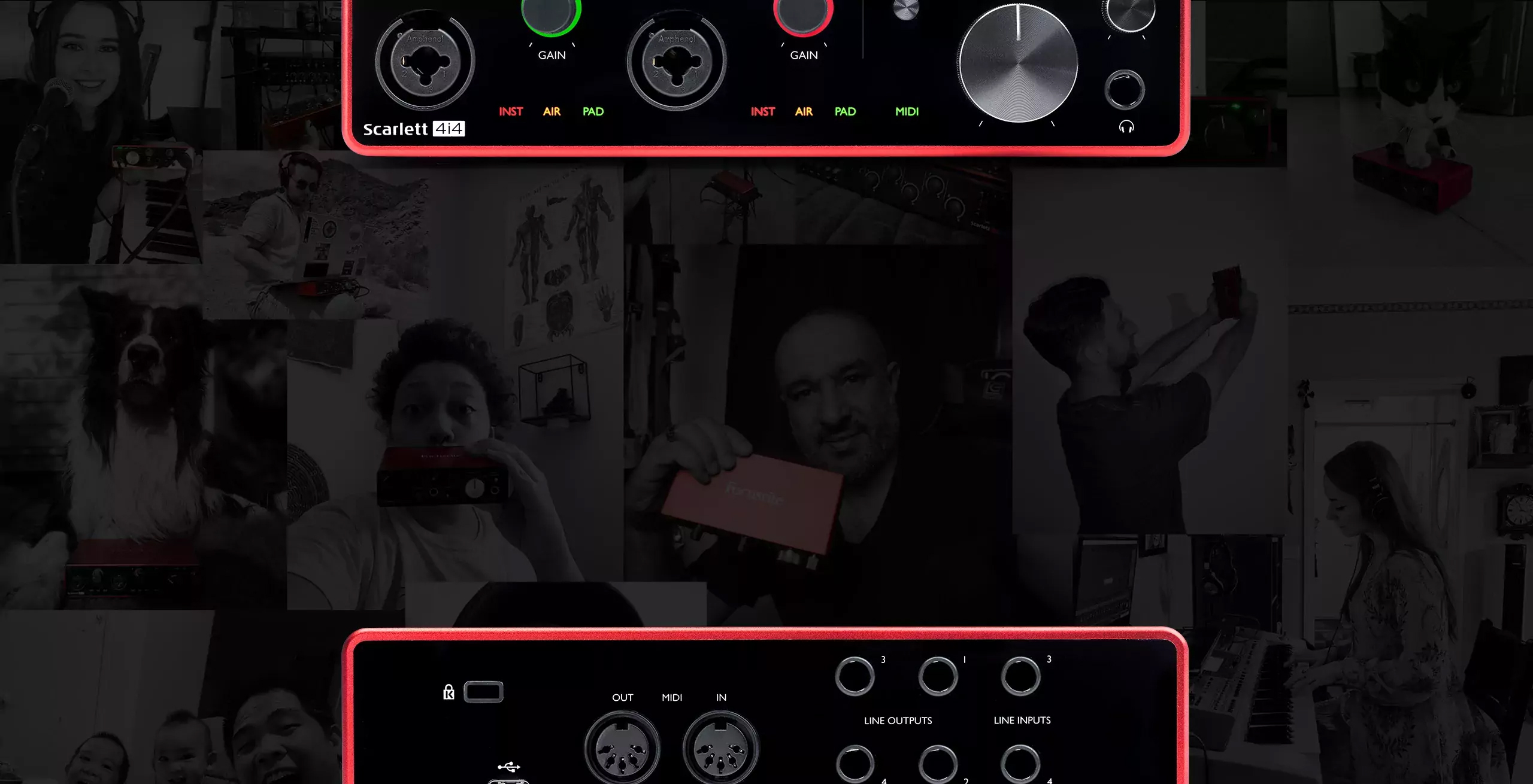 SCARLETT 4I4 USB Interface